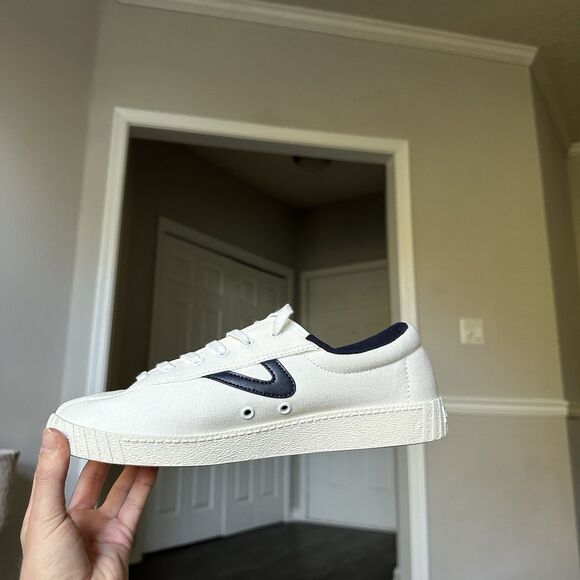 Tretorn Womens NYLITE PLUS CANVAS NAVY BLUE/WHITE Sneaker US Sz 9 NWOT - Picture 9 of 11